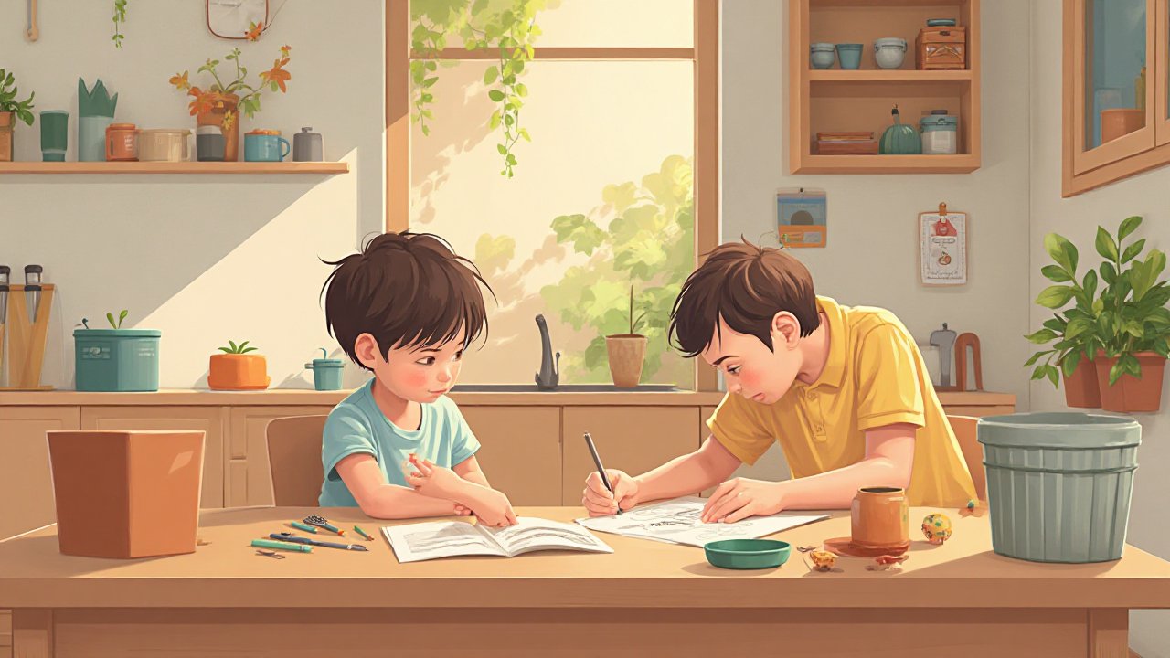 Как учить английские слова с ребёнком во время домашних дел играючи